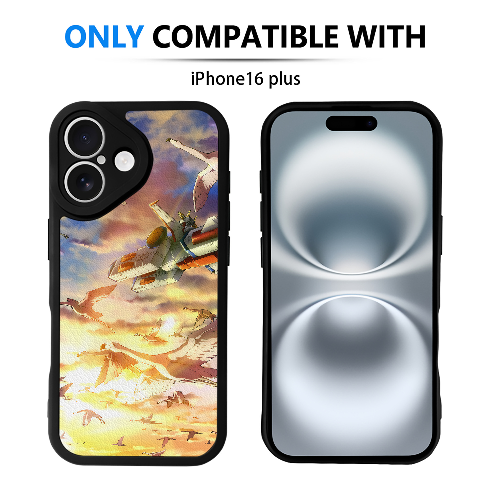 （画像用） 機動戦士ガンダム Mobile Suit Gundam 【iPhone 16シリーズ対応】シリコンスマホケース（レザー調） 材質：シリコン